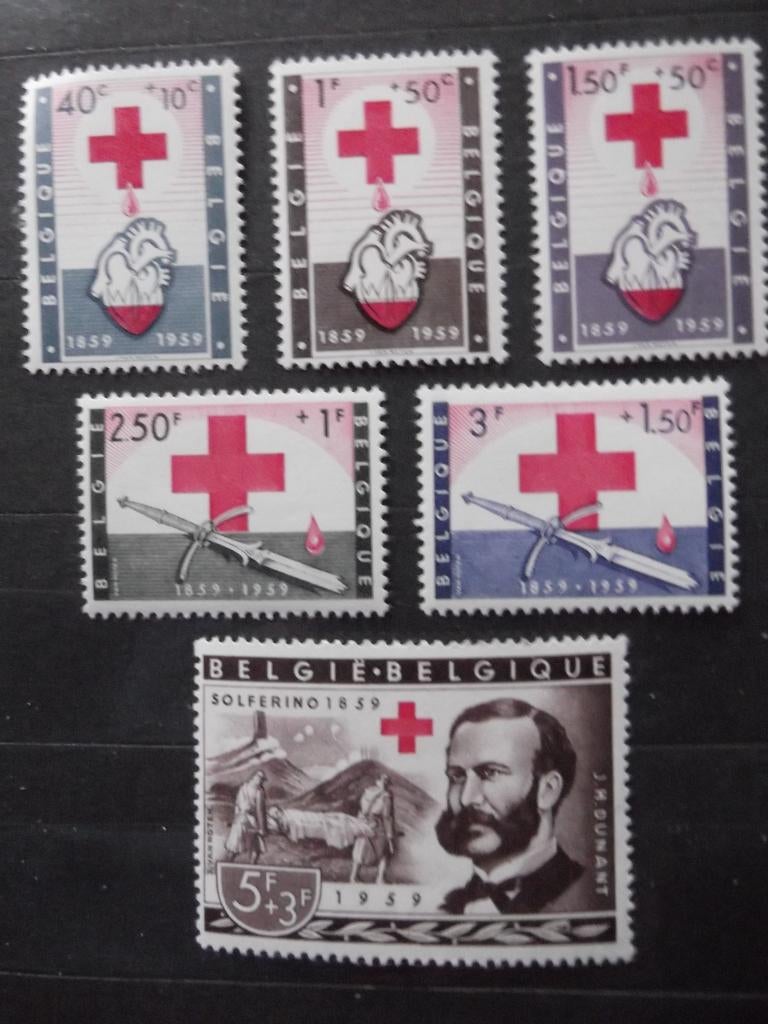 1096-1101 Rode Kruis - Croix Rouge MNH, Enlèvement ou Envoi, Non oblitéré, Gomme originale, Croix-Rouge