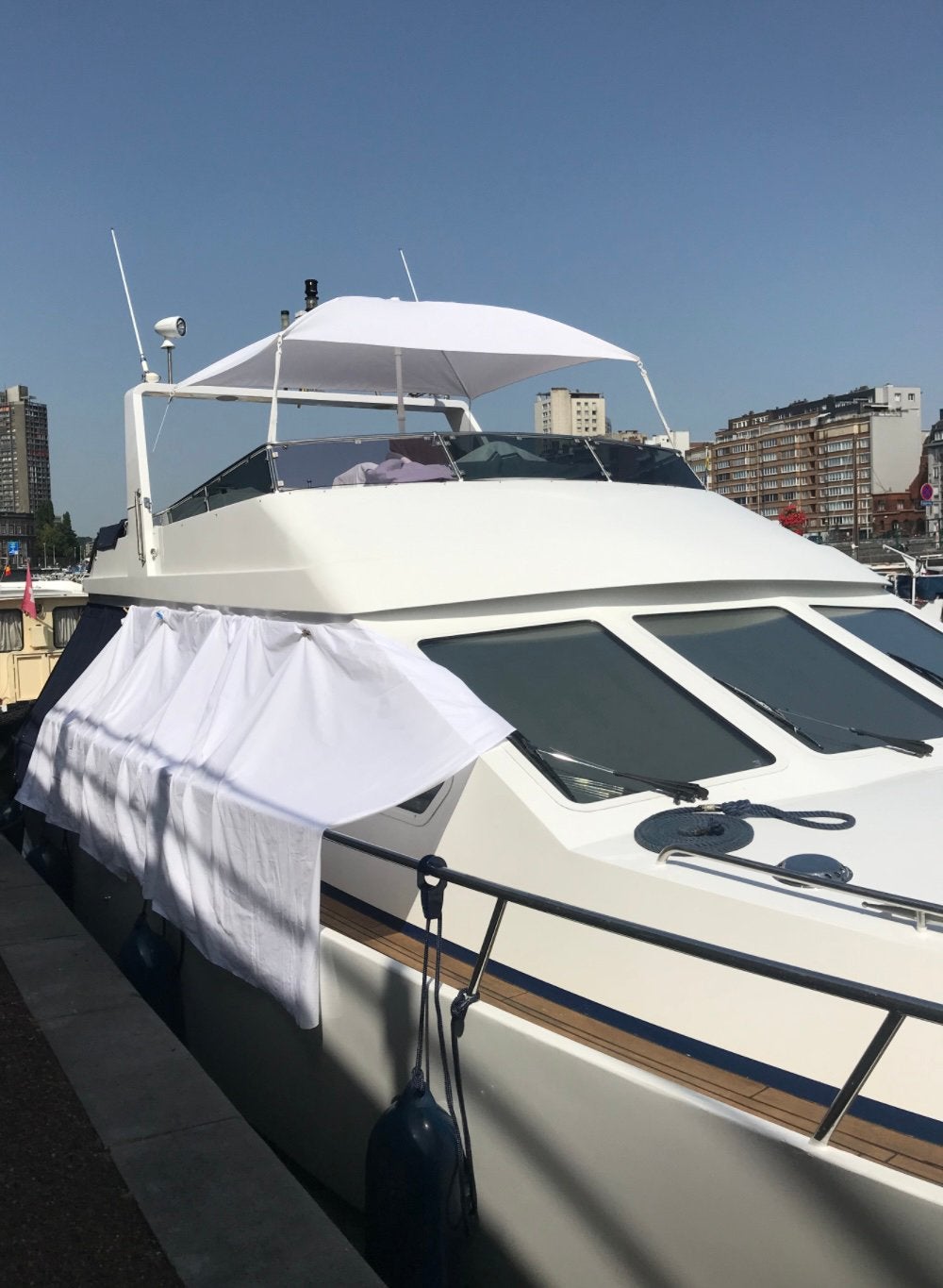 Zonneparaplu voor boot, Ophalen, Zo goed als nieuw