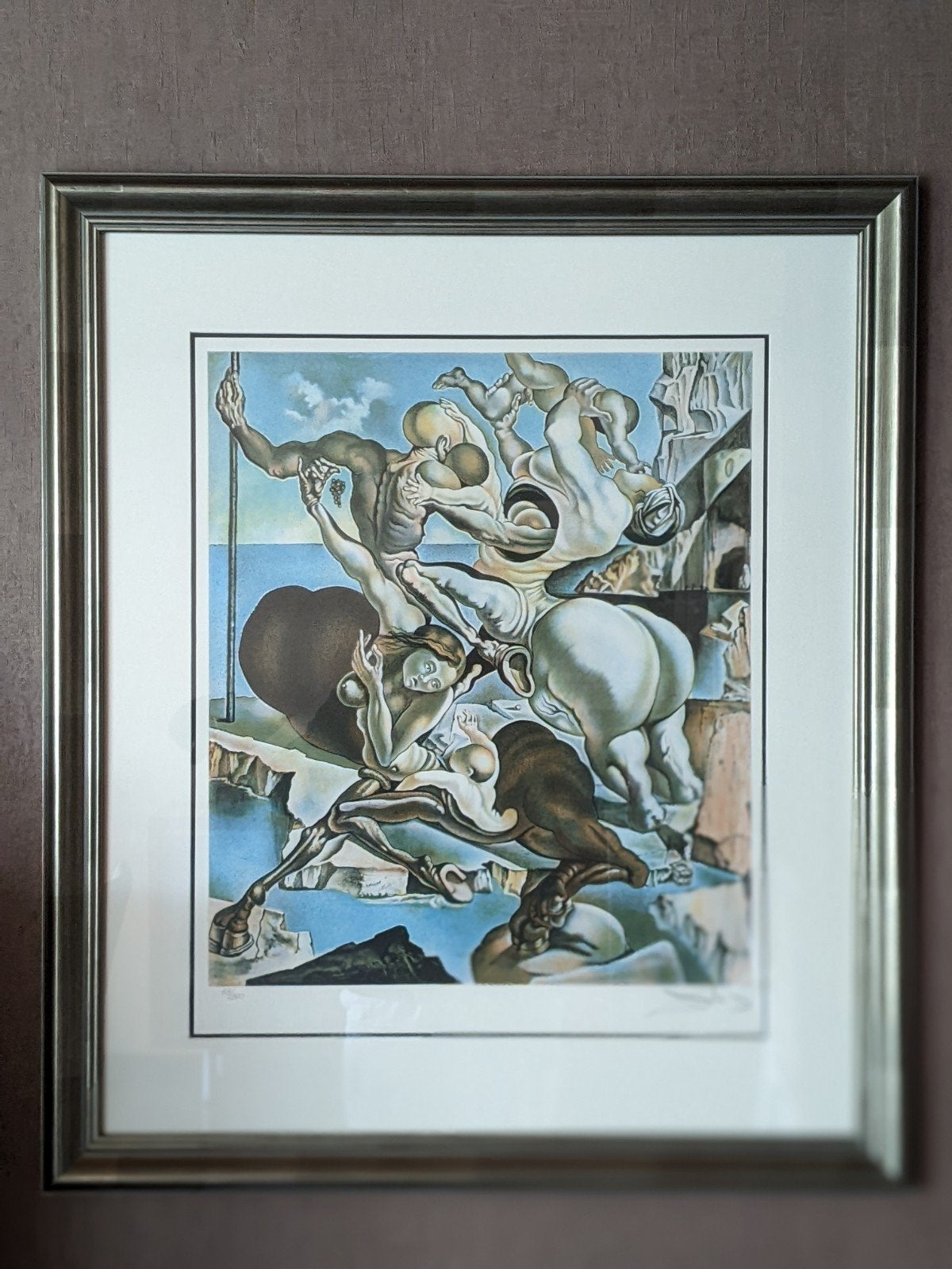 - liti de S. Dali, 78 x 92 H surdimensionnée, Enlèvement, Lithographie
