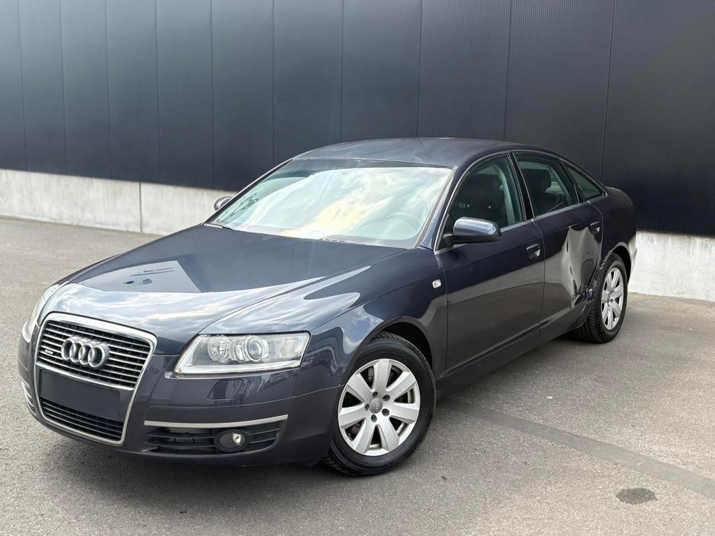 Audi a6 2.7tdi diesel!, Auto's, Automaat, Zwart, 2698 cc, Blauw