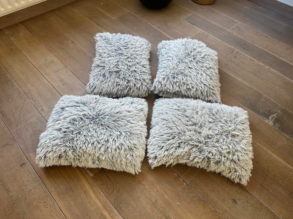 Fleece dekens en kussens, Huis en Inrichting, Ophalen, Zo goed als nieuw, Grijs, Rechthoekig