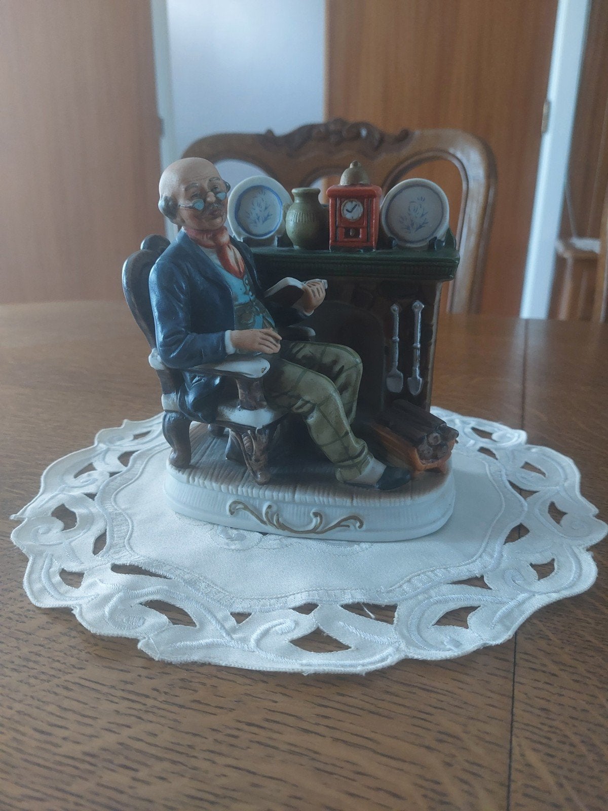 leuk beeldje oude man, Ophalen