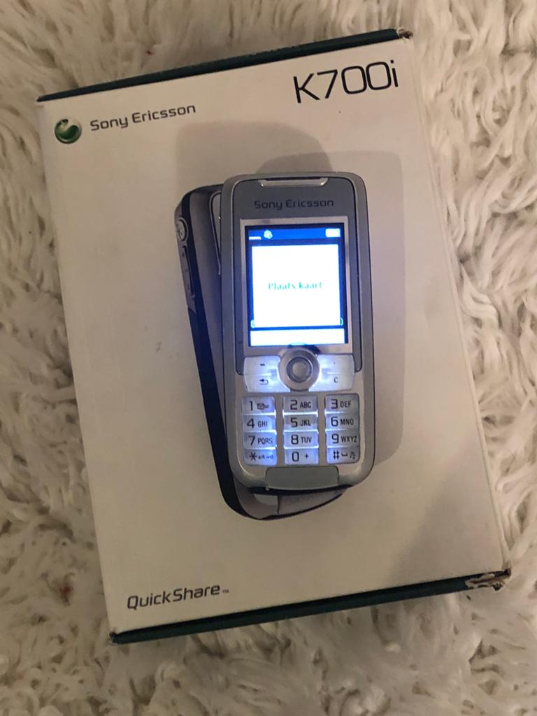 Sony Erricson K700i Met Alle Toebehoren, Overige systemen, Fysiek toetsenbord, Ophalen of Verzenden, Klassiek of Candybar