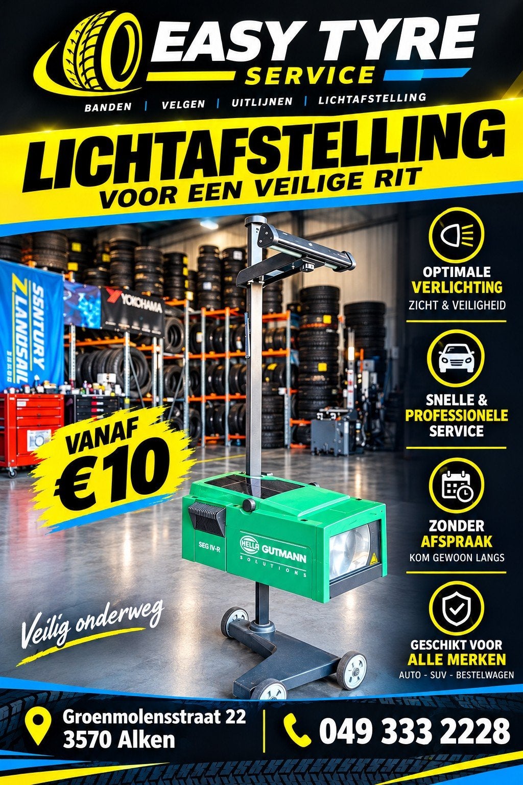 Lichte Afstellen voor de KEURING €10, Ophalen of Verzenden