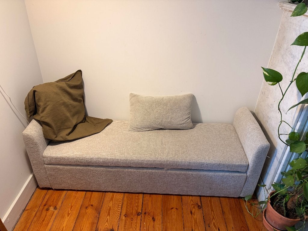 Petit banc avec espace de rangement, Neuf, Moins de 75 cm, Bankje met opbergplaats, Enlèvement
