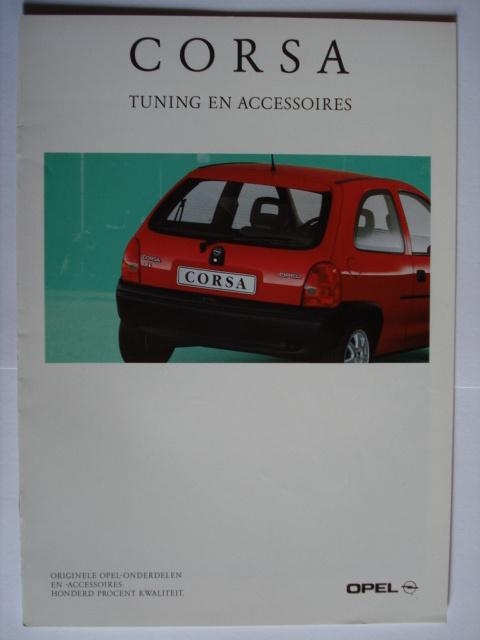 Opel Corsa prijzen/accessoires 1993/95/2005 Brochure Catalog, Verzenden, Gelezen, Opel
