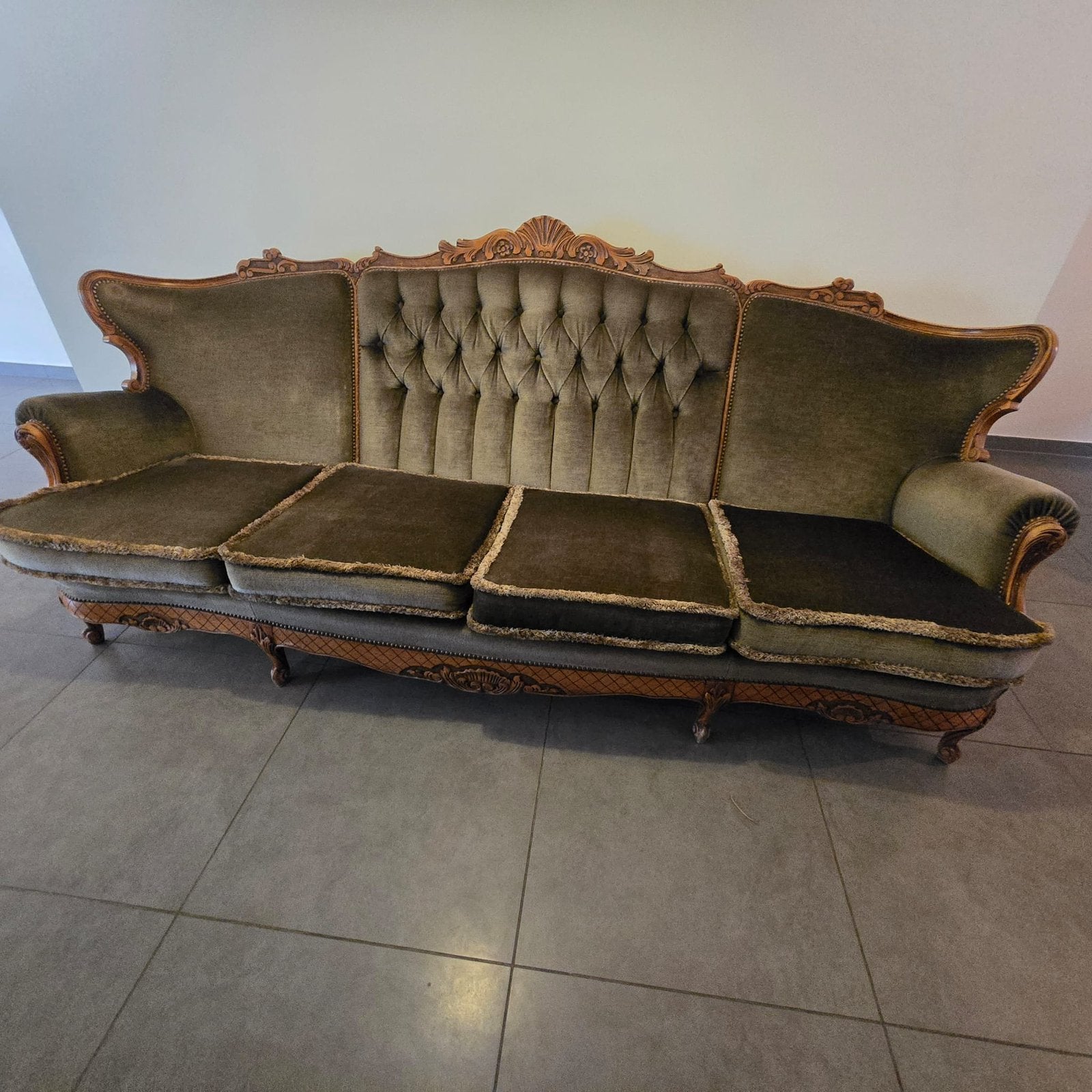 Rococo stijl zetel, Huis en Inrichting, Ophalen, Gebruikt, Driepersoons