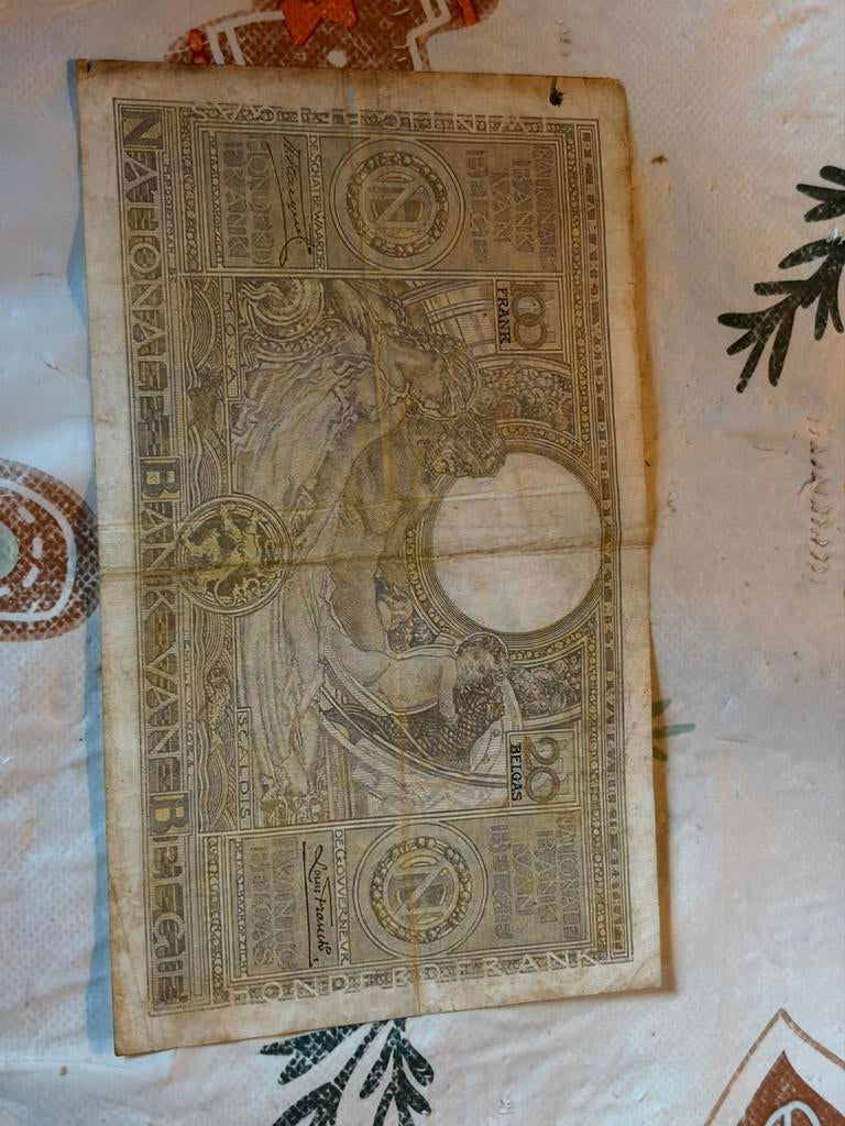 100 Belgische francs, Ophalen of Verzenden, Los biljet