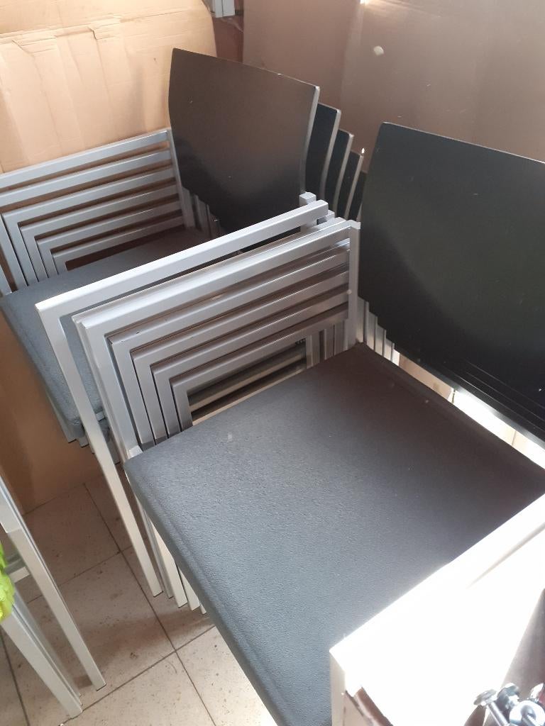 stoelen, Huis en Inrichting, Ophalen, Gebruikt, Stapelbare vergaderstoelen, Stof