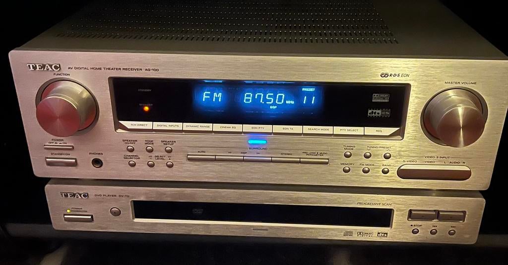Teac muziek/CD/ DVD installatie met luidsprekers, Ophalen, Gebruikt