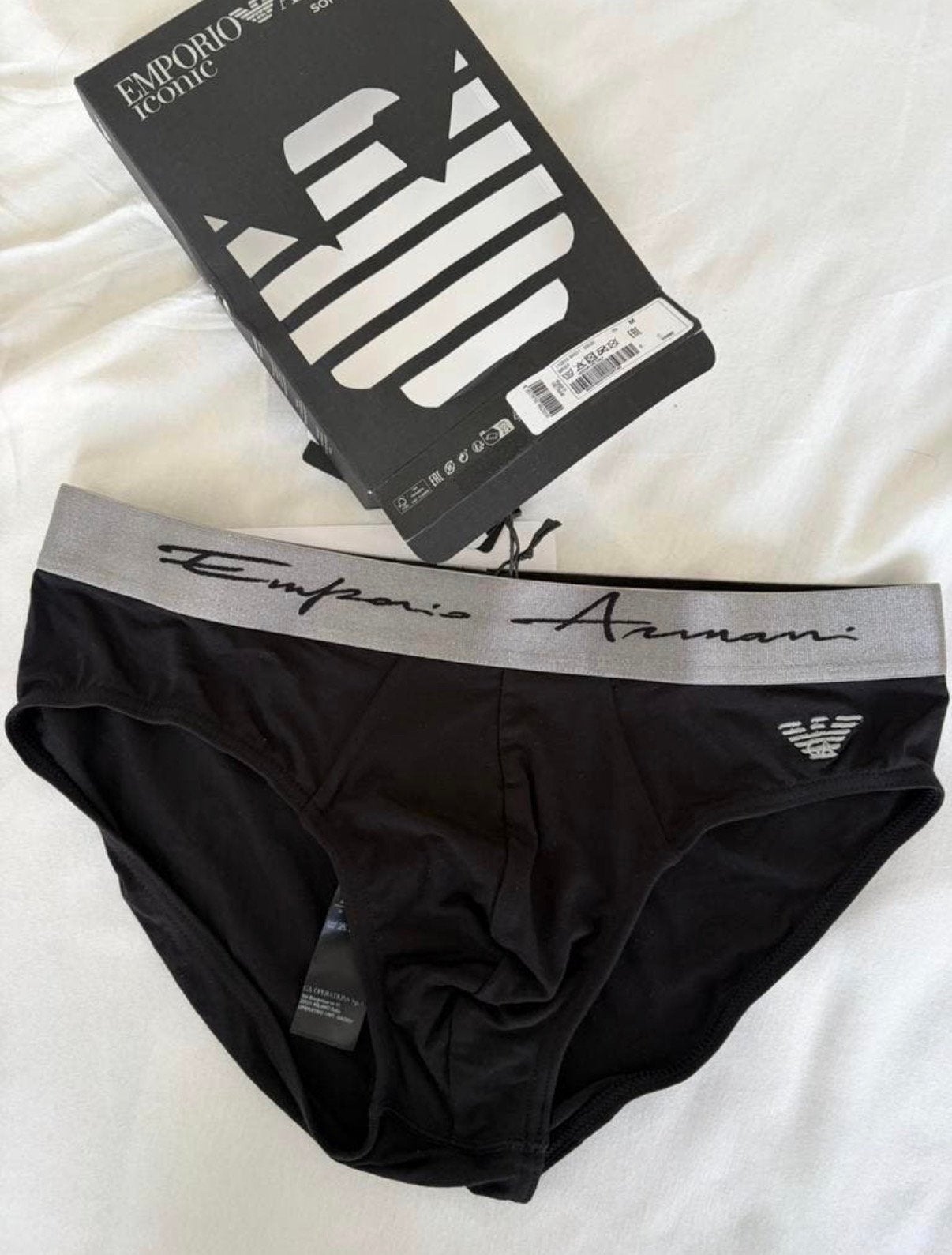 Emporio Armani Soft Modal Slip, Kleding | Heren, Ondergoed, Verzenden, Zwart, Slip