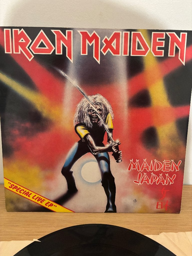 LP - Iron Maiden - Maiden Japan, Cd's en Dvd's, Heavy metal, Gebruikt, EP, 12 inch
