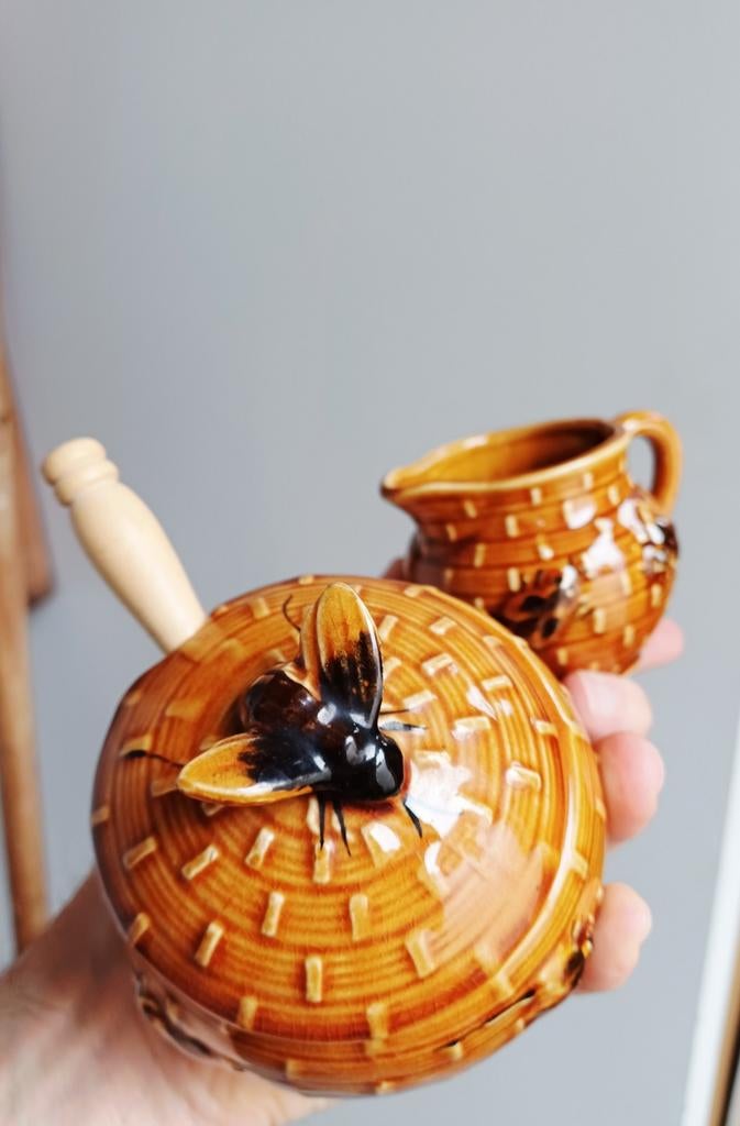 Vintage Honingpot en melkkannetjeMeli, Ophalen of Verzenden