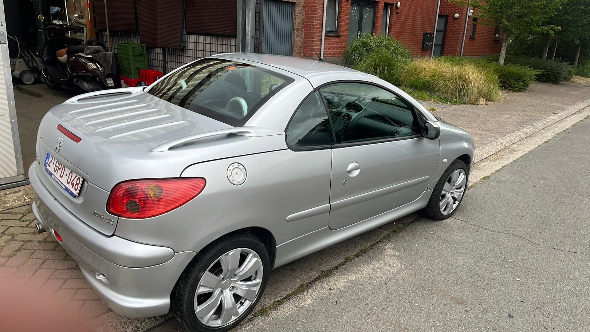 Peugeot 206 cc cabrio, Voorwielaandrijving, 206+, Stof, Zwart