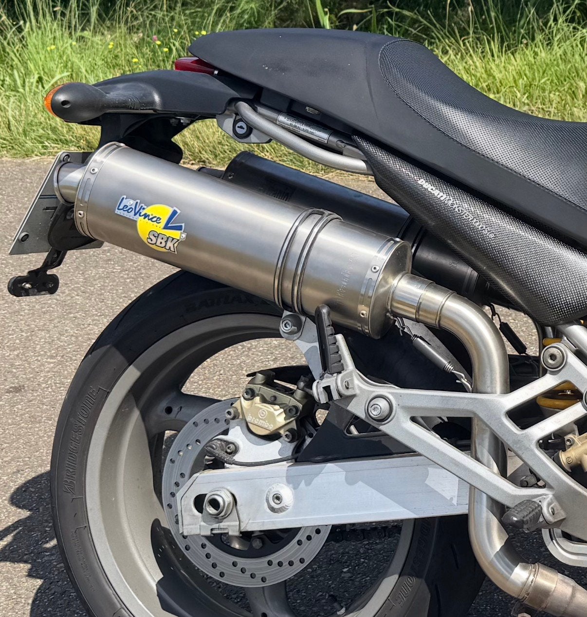 Hoge LeoVince Titanium uitlaten voor Ducati Monster, Ophalen