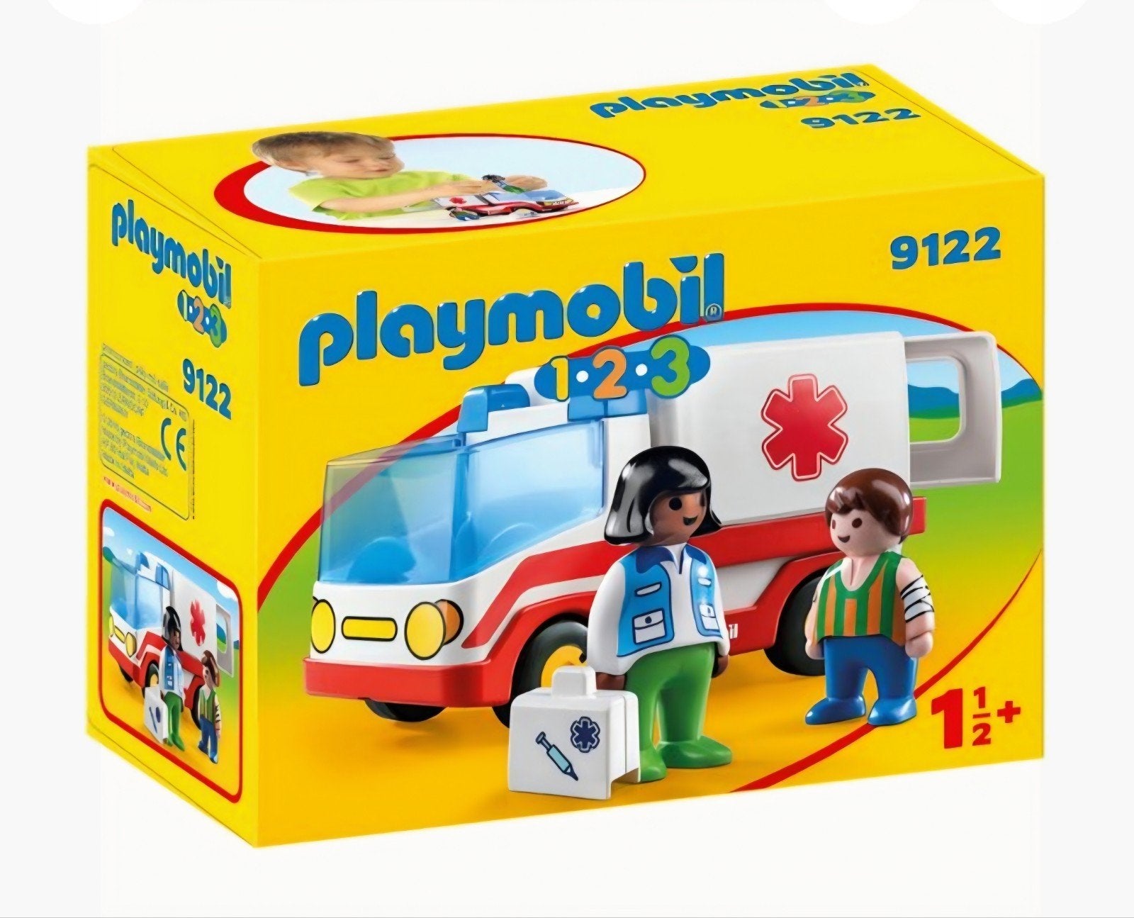 playmobil 123 ziekenwagen, Ophalen, Complete set