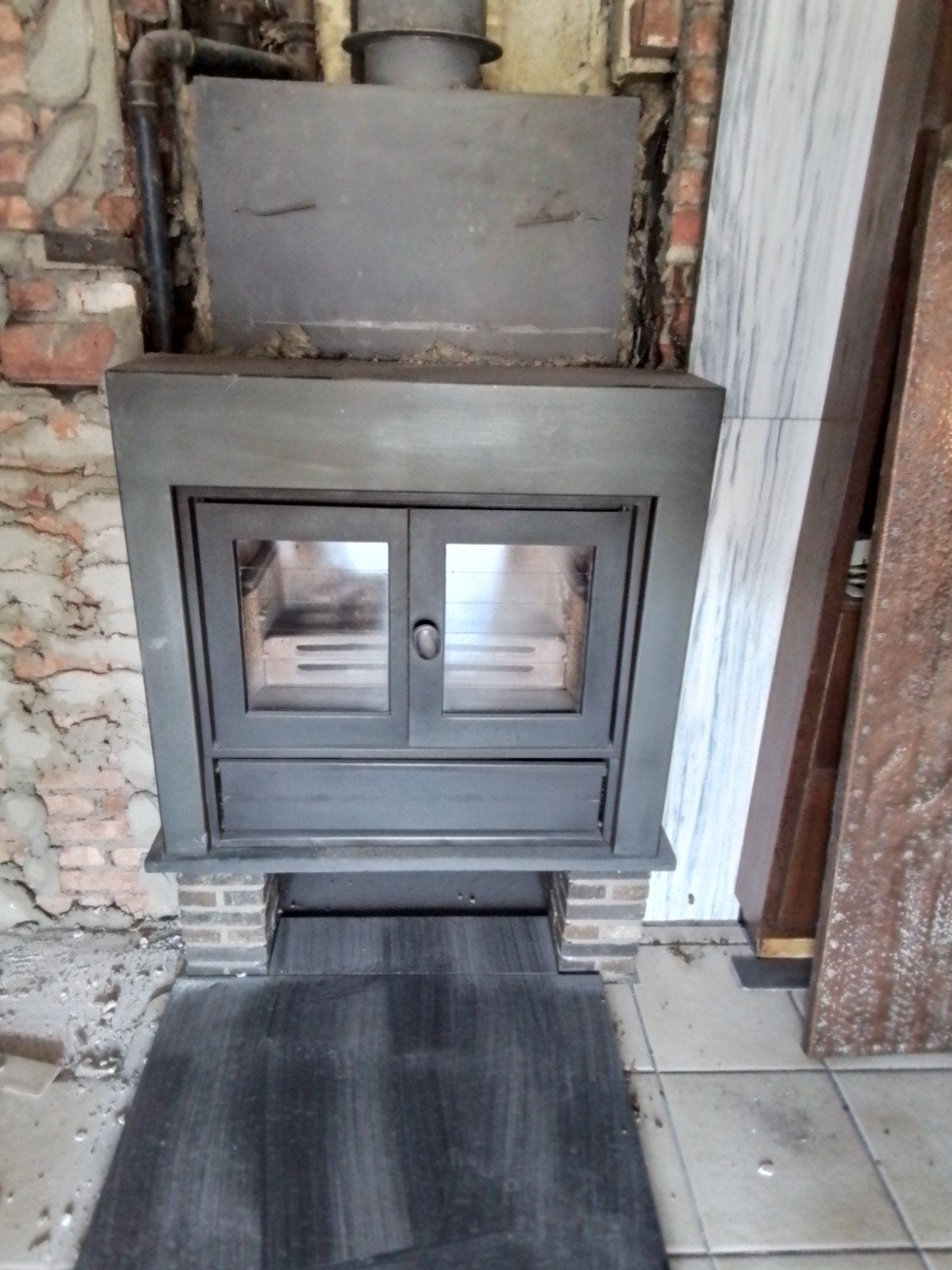 inbouw houtkachel, Huis en Inrichting, Kachels, Ophalen, Inbouw, Houtkachel