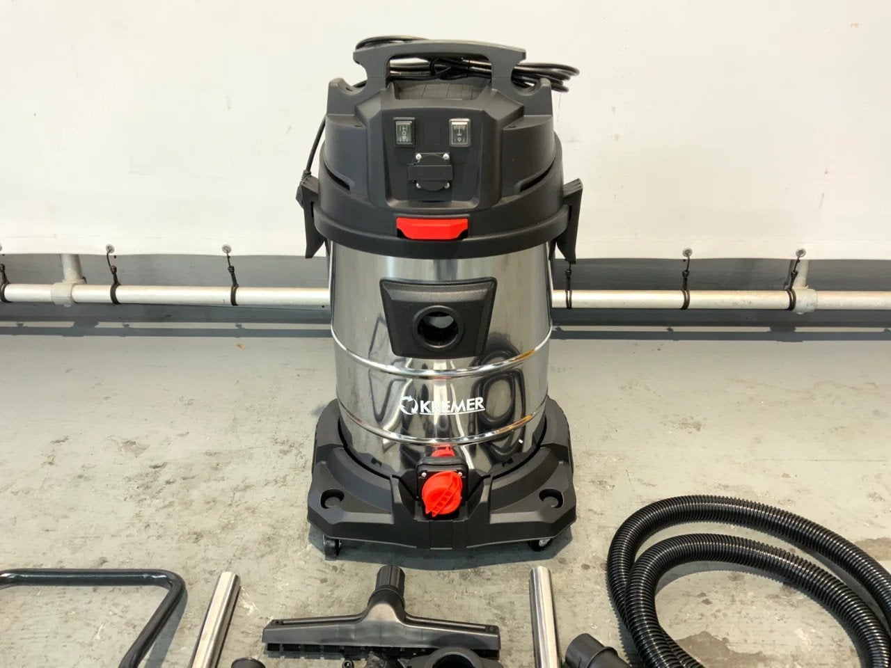 Kremer 65L Industriële stofzuiger nat/droog, geintegreerd s, Zakelijke goederen
