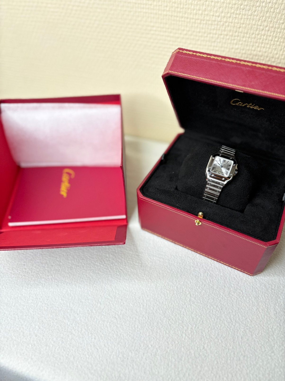 Cartier Santos small, Enlèvement, Comme neuf