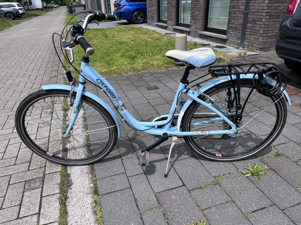 Fiets oxford 26 inch, Fietsen en Brommers, Fietsen | Dames | Damesfietsen, Gebruikt, Velgrem, Versnellingen, Minder dan 47 cm