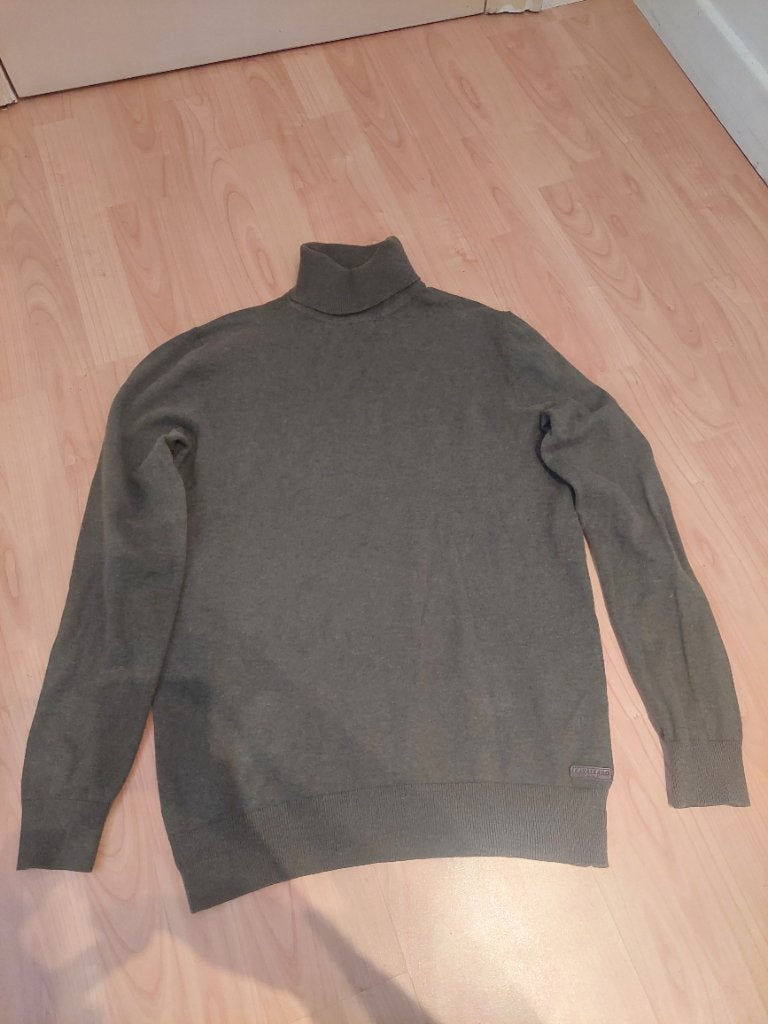 Pull Cavvalaro Napoli vert militaire taille L, Enlèvement, Comme neuf, Taille 52/54 (L), Vert