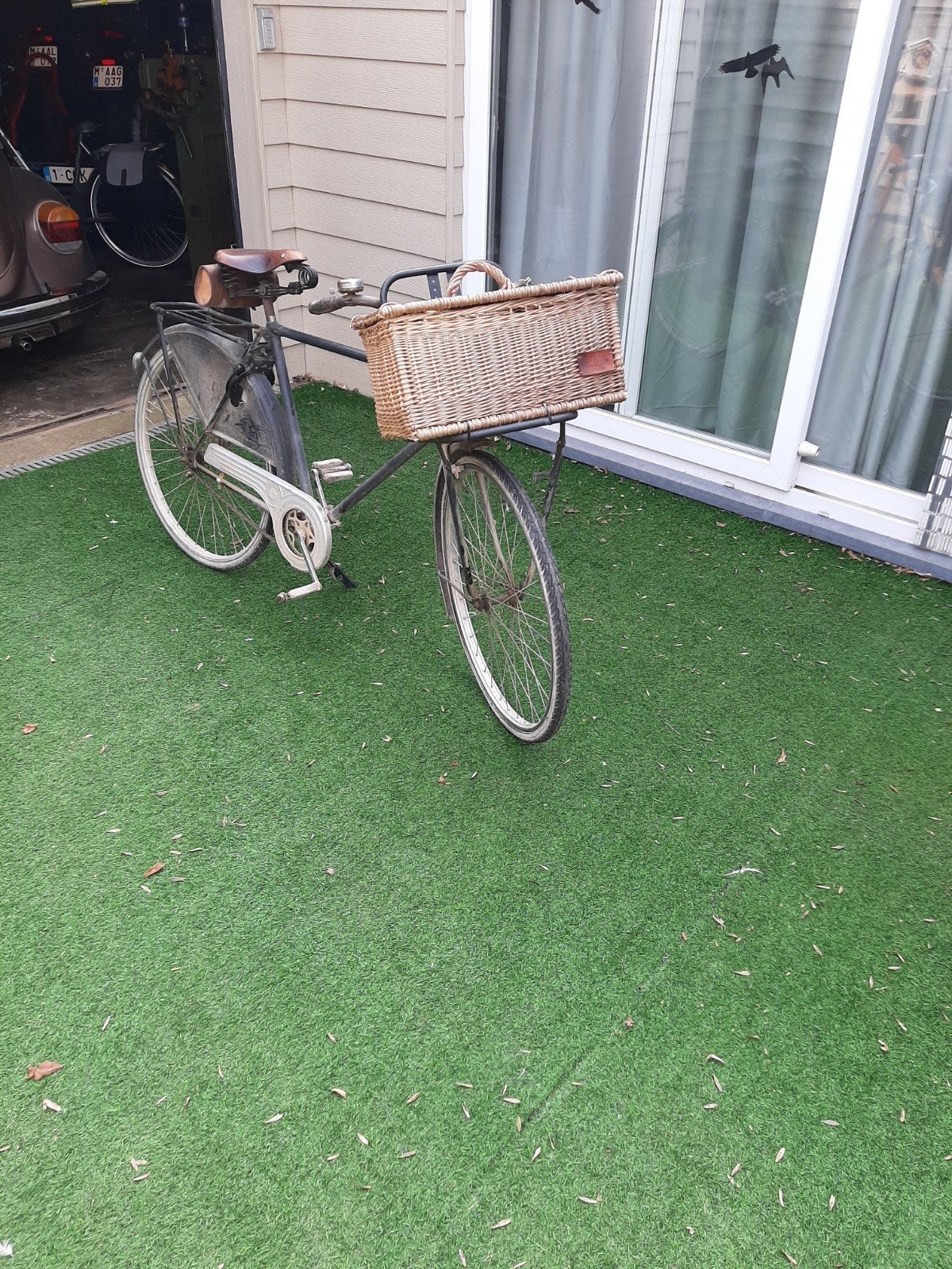 Antieke fiets, Ophalen