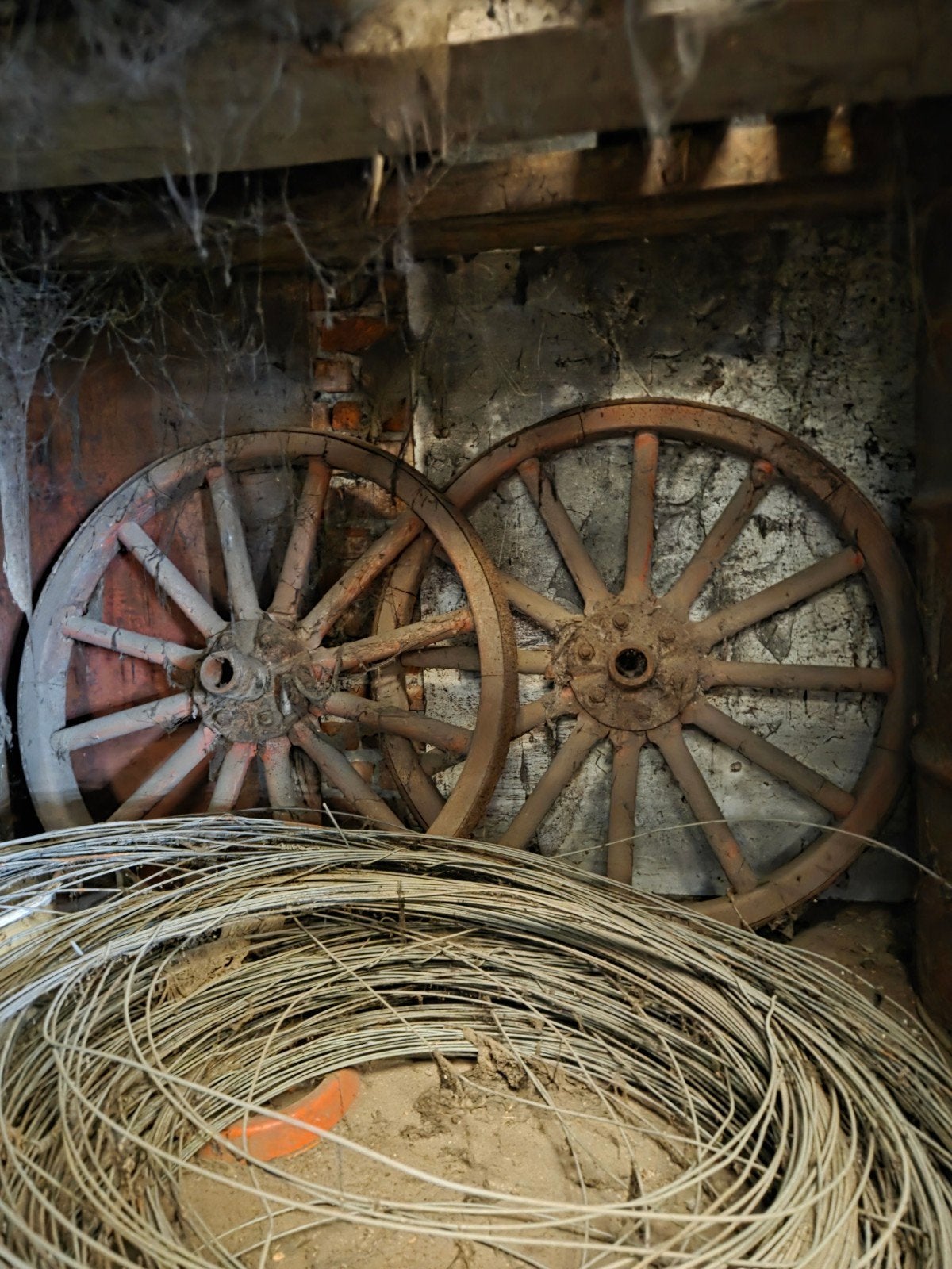 Mooi set Houten antieke wielen, Ophalen of Verzenden