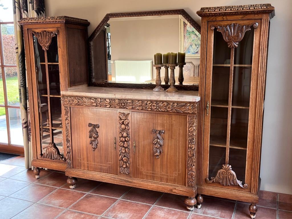 Antwerpse eetkamer uit circa 1900 - buffetkast, Ophalen