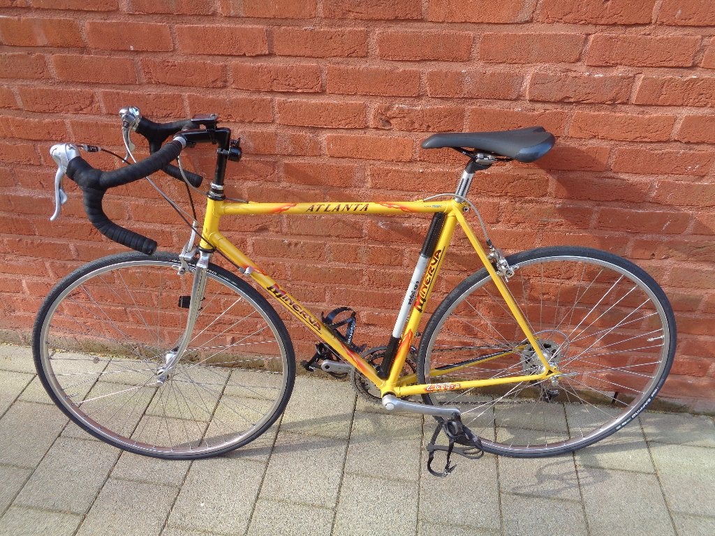 Vintage koersfiets Minerva Atlanta, Fietsen en Brommers, 28 inch, Gebruikt, Staal, Meer dan 20 versnellingen