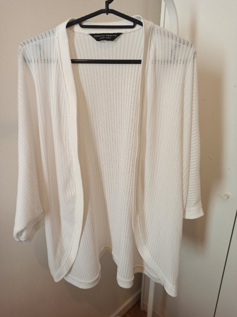 witte cape blouse, Kleding | Dames, Wit, Maat 42/44 (L), Zo goed als nieuw, Ophalen