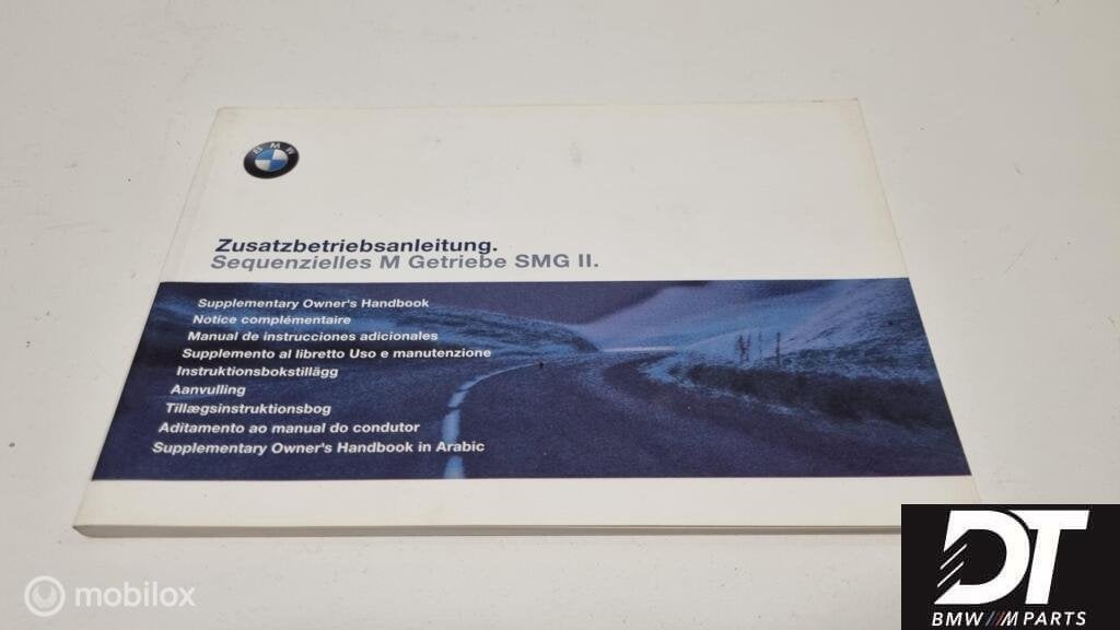 Instructieboekje SMG BMW M3 E46 S54 3.2 S54B32, Gebruikt, Ophalen of Verzenden, BMW, BMW