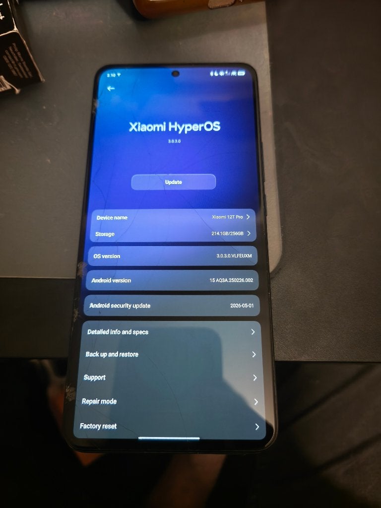 Xiaomi T12 Pro 8GB/256GB/Blauw, Télécoms, Téléphonie mobile | Marques Autre, Enlèvement ou Envoi, Classique ou Candybar, 6 mégapixels ou plus