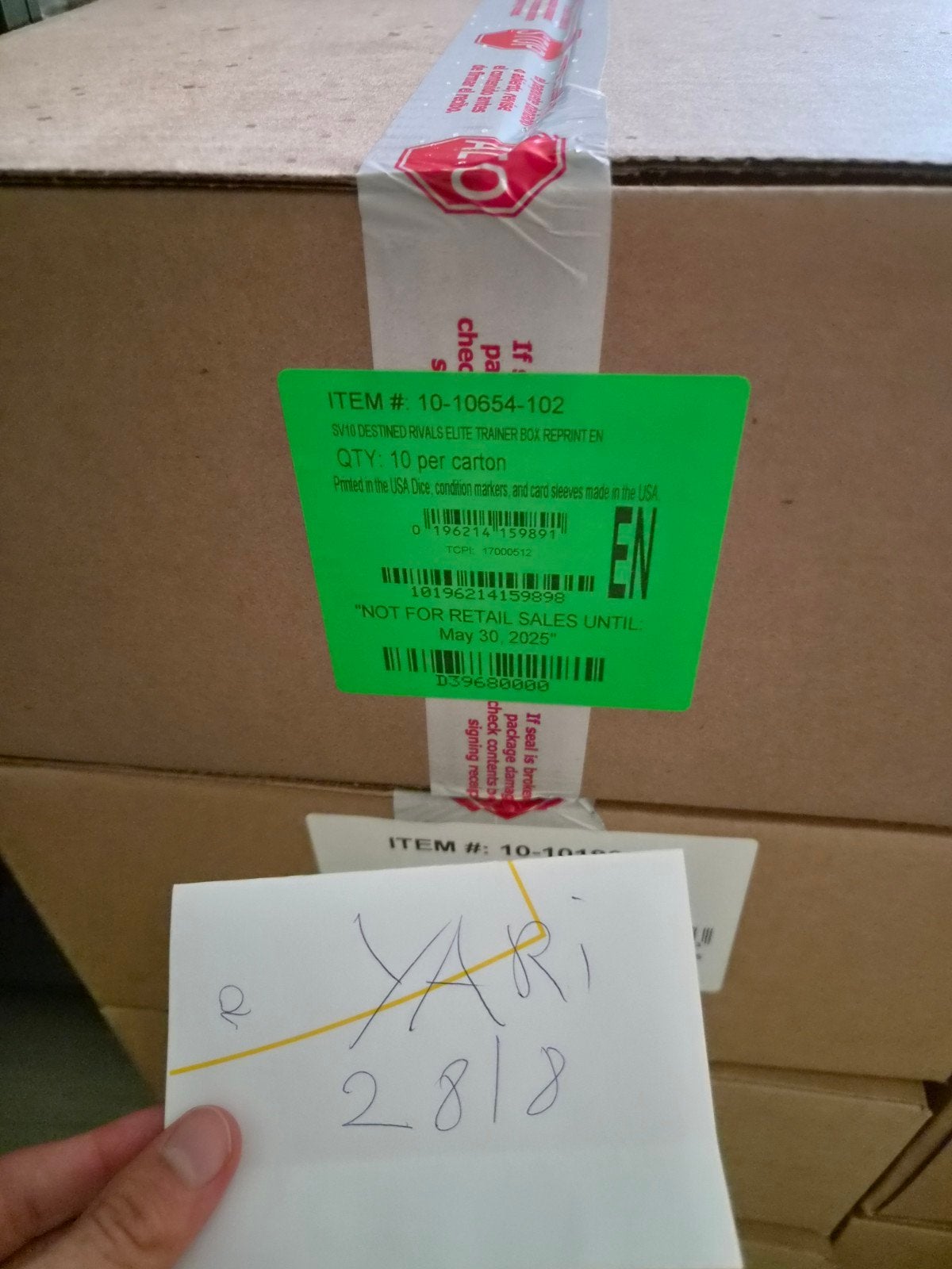 destined rivals etb case (2nd print), Enlèvement