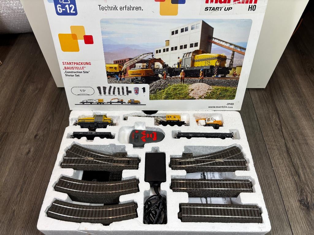 Märklin H0 – 29183 – Coffret de départ numérique chantier, Enlèvement ou Envoi, Courant alternatif, Comme neuf, Set de Trains