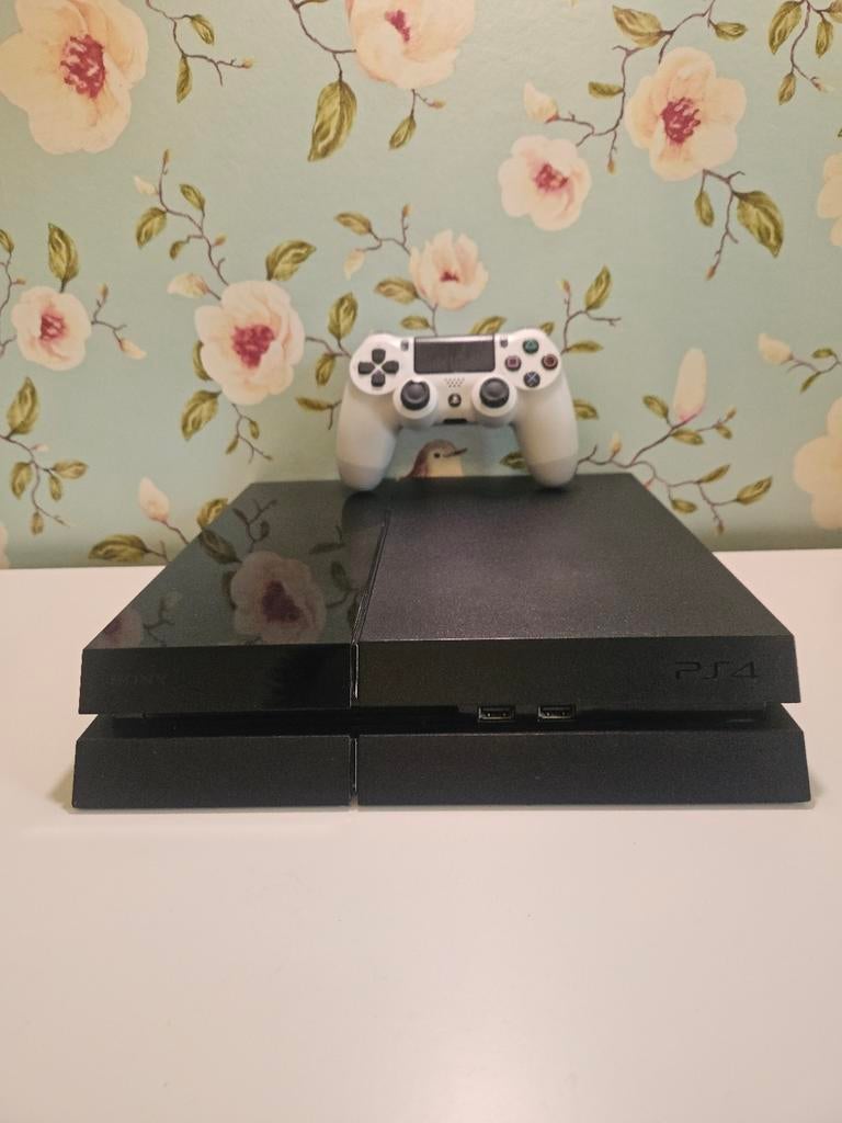 Playstation 4 1Tb incl controller en kabels!, Ophalen, Gebruikt, 1 TB, Met 1 controller