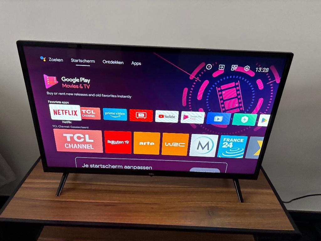 Smart tv 32 inch you tube netflix wifi nieuwe staat, LED, Enlèvement, 4k (UHD), Smart TV