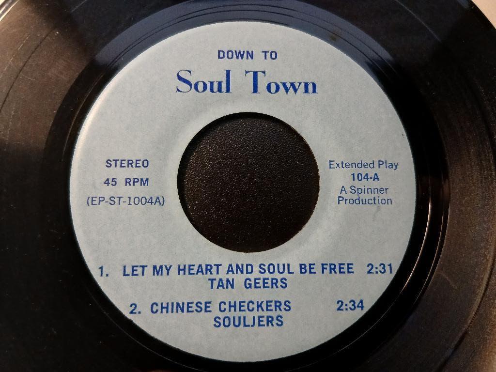 Down To Soul Town 104 - '7 Ep 4x  Popcorn, Comme neuf, 7 pouces, EP, R&B et Soul
