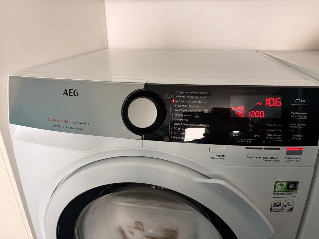 Wasmachine, Elektronische apparatuur, 6 tot 8 kg, Ophalen, Zo goed als nieuw, Voorlader