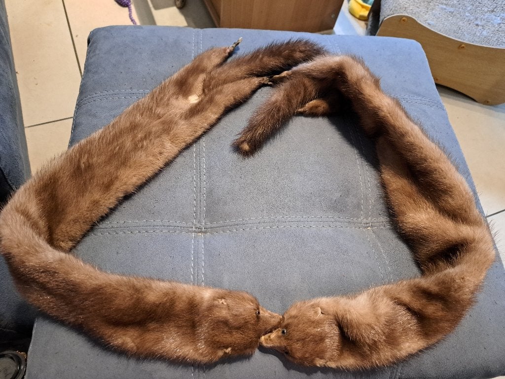 Etole vintage en fourrure de fouine, Enlèvement ou Envoi
