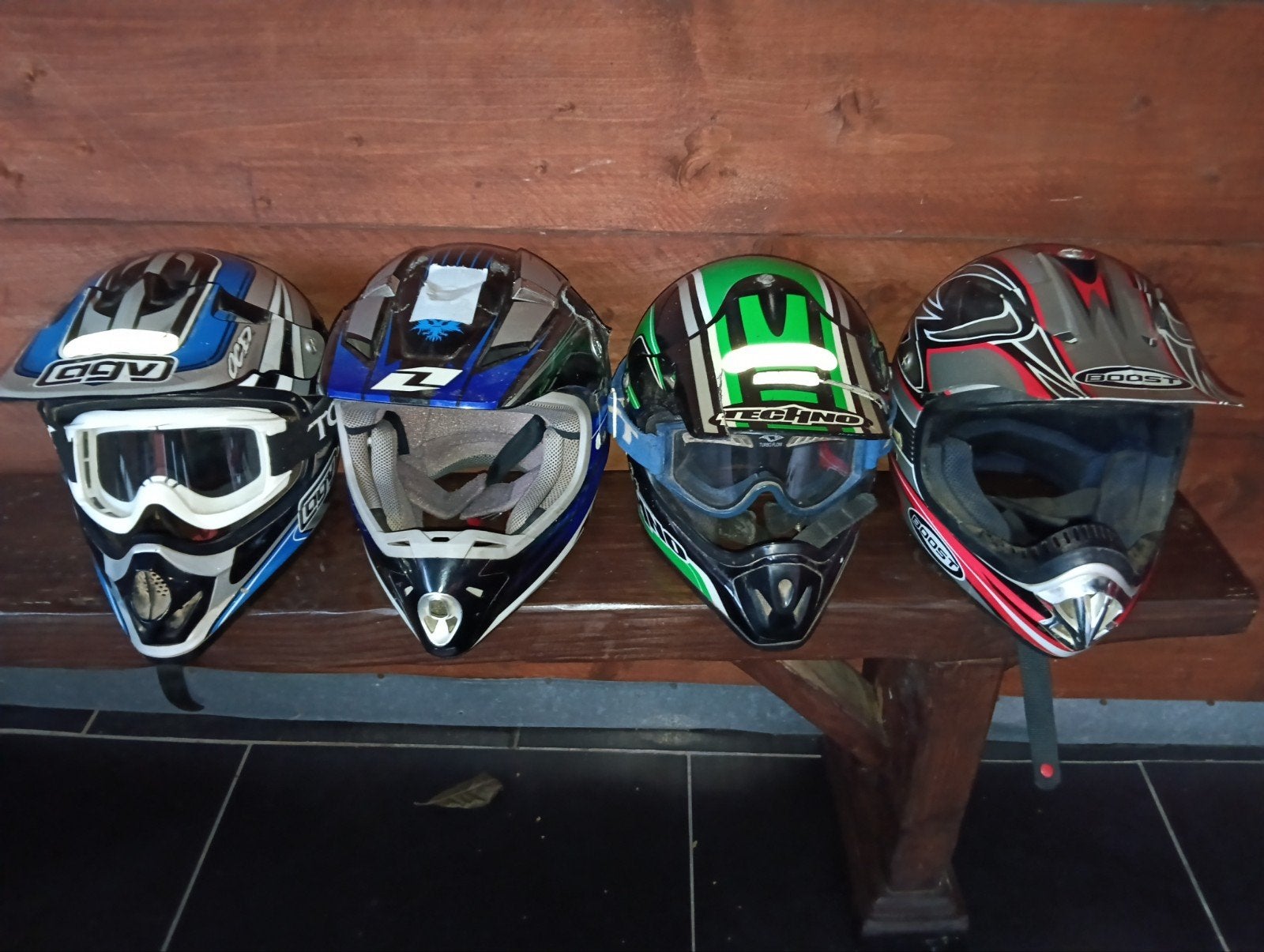 divers casque motocross enduro quad+ lunette, Motos, Enlèvement, L