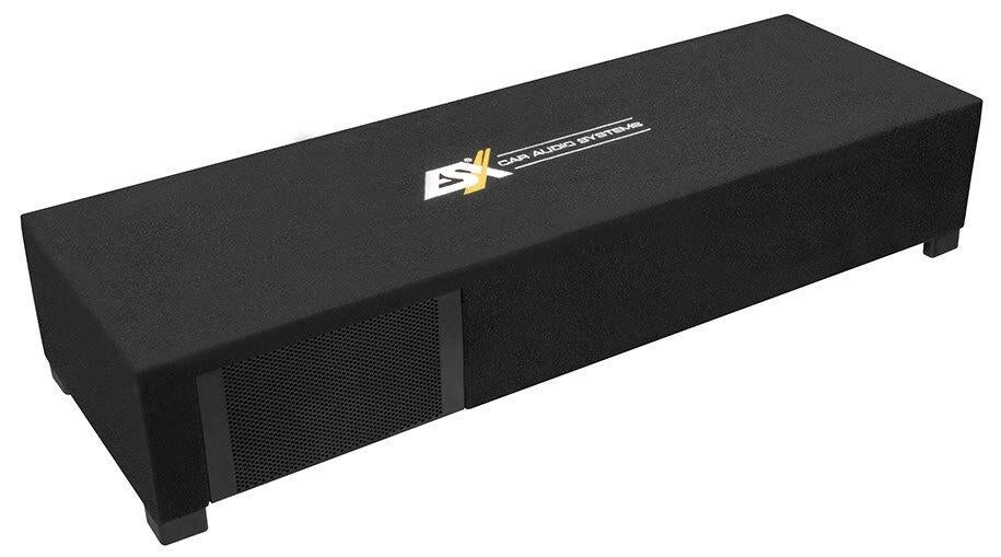 Boîtier bass-reflex ESX DBX600Q + ampl ESX Quantum QL500.2, Enlèvement, Comme neuf