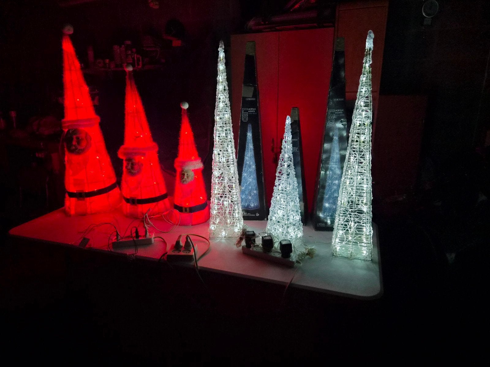 Kerstmis piramiden met led licht, Ophalen
