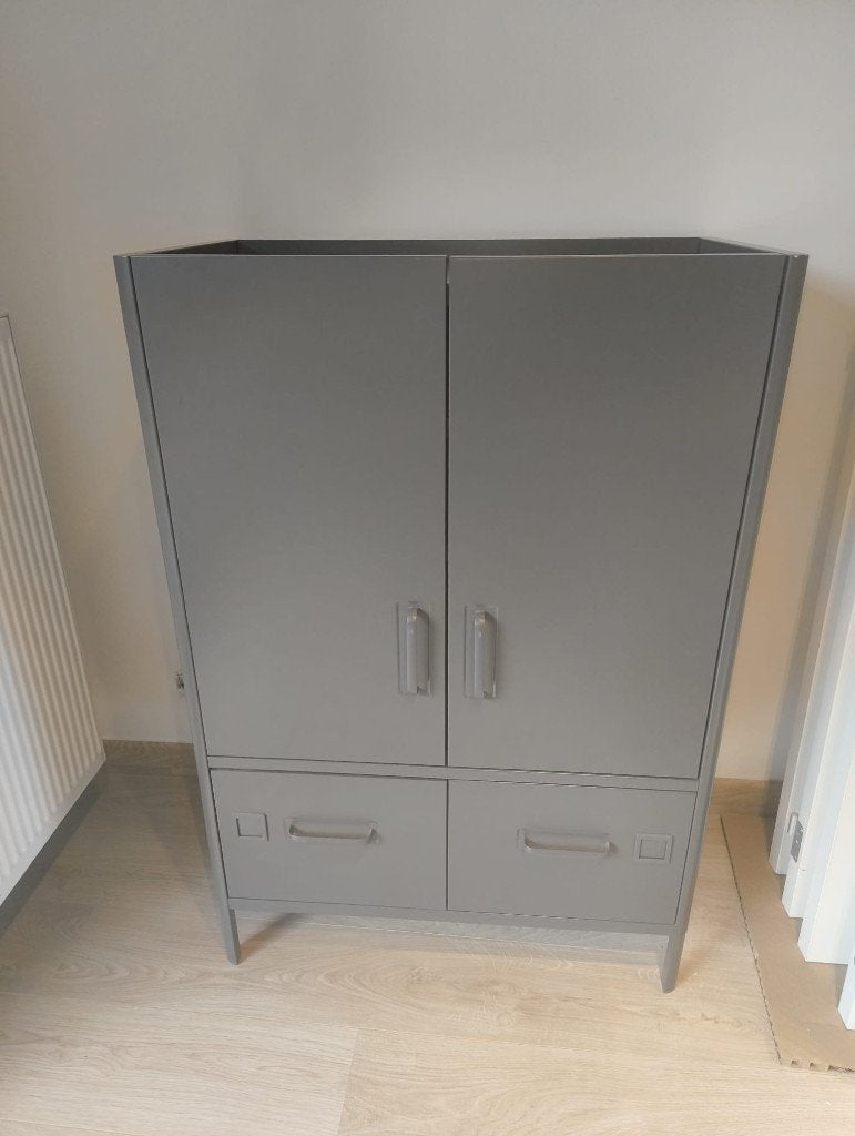 Ikea Idasen grijze kast, Enlèvement, Comme neuf, Kantoor - Scandinavisch - Ikea - Industrieel