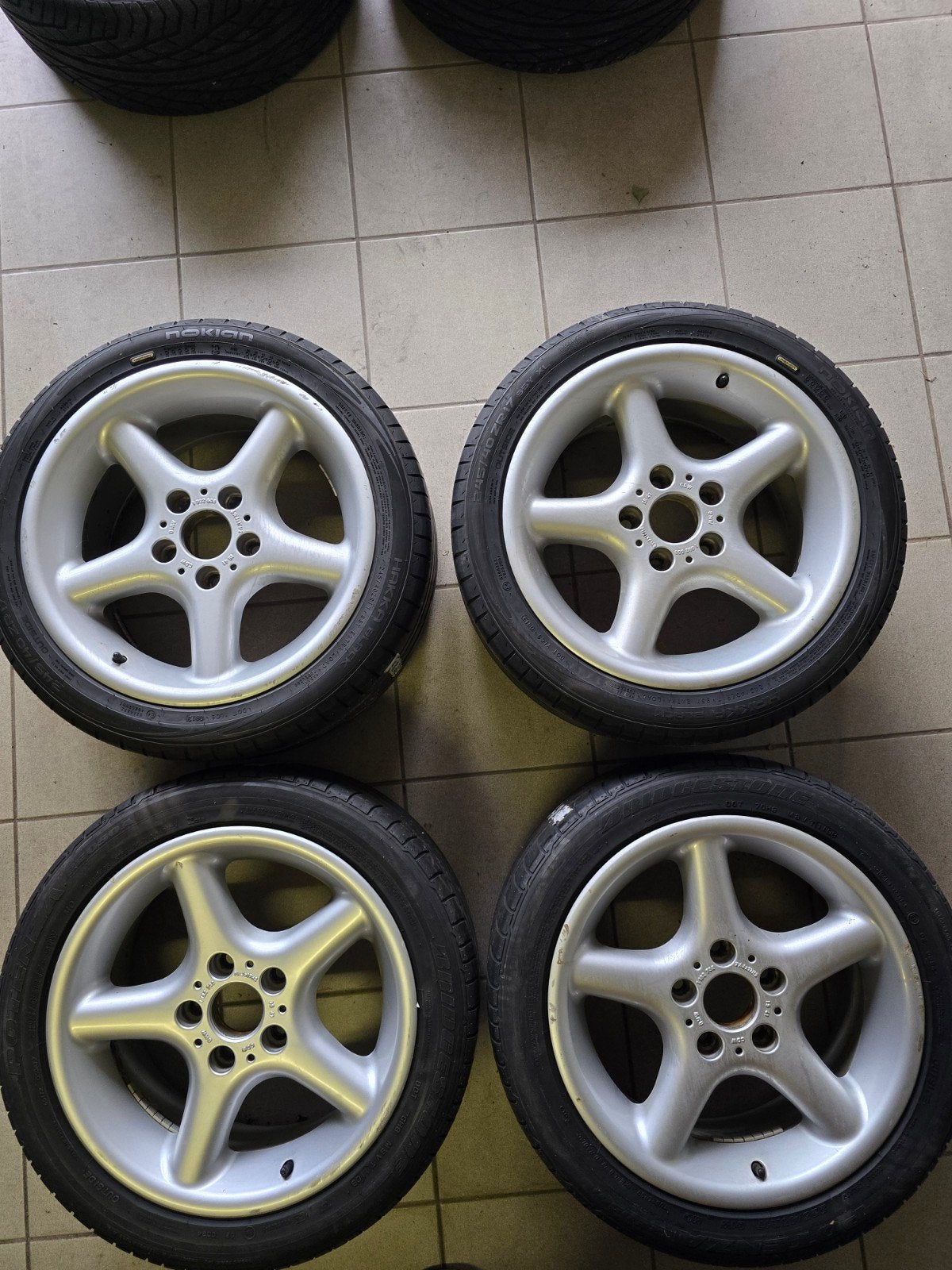 Bmw velgen style 18 17 inch breedset, Enlèvement, 17 pouces, Pneu(s)