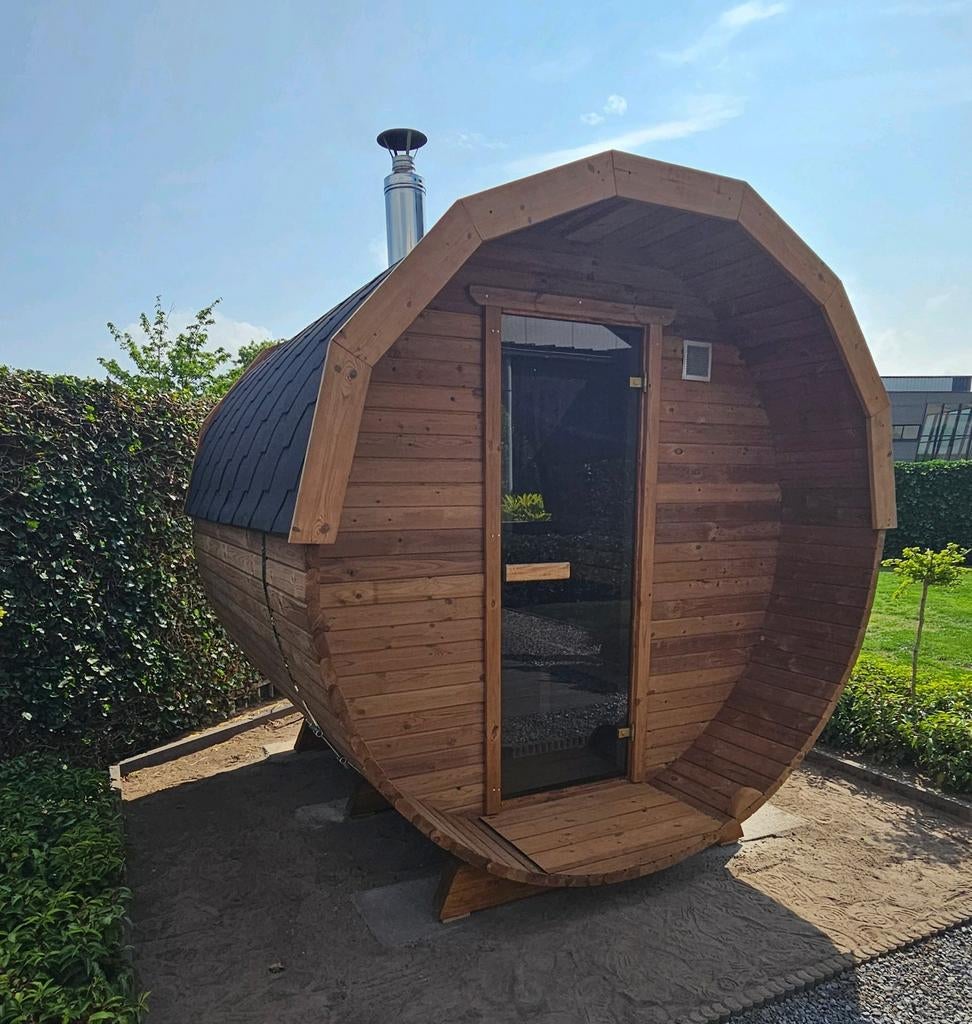 2,5M Barrel Sauna Gratis Levering en Plaatsing, Ophalen of Verzenden