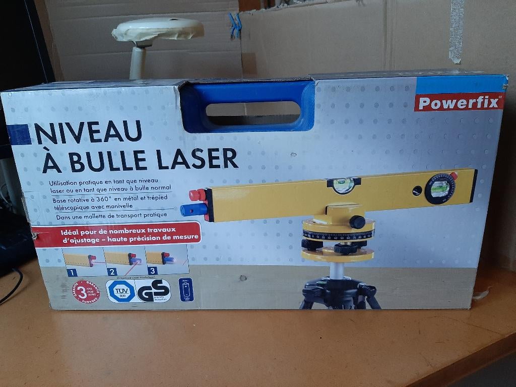 niveau à bulle laser, Bricolage & Construction, Instruments de mesure, Neuf, Distance, Enlèvement ou Envoi