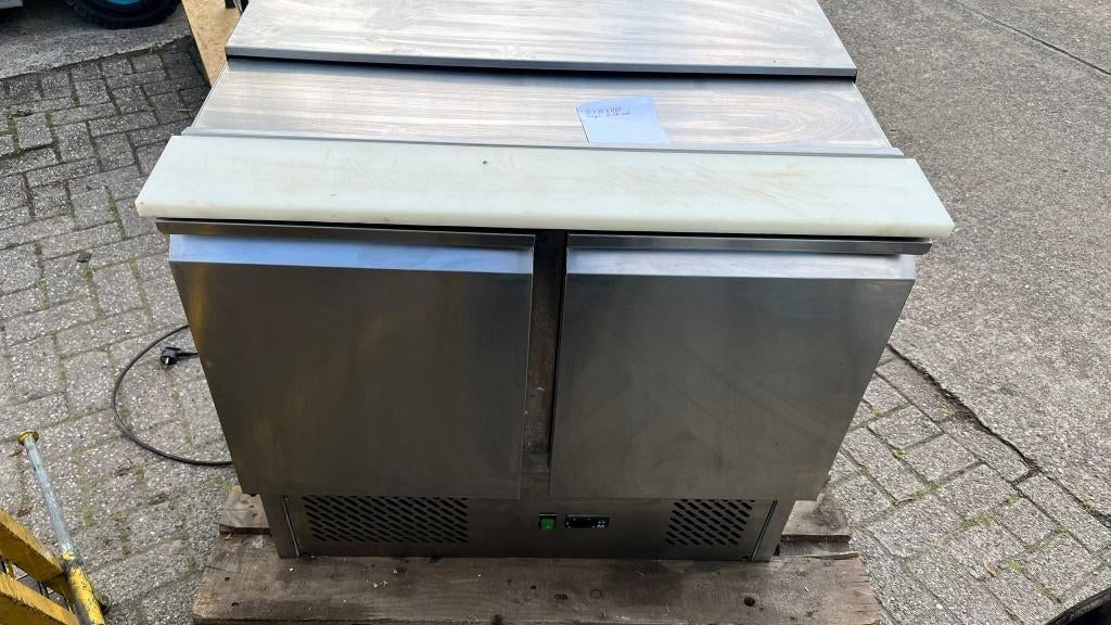 Professionele koelwerkbank 2-deurs inox GN, Ophalen, Gebruikt, Koelen en Vriezen
