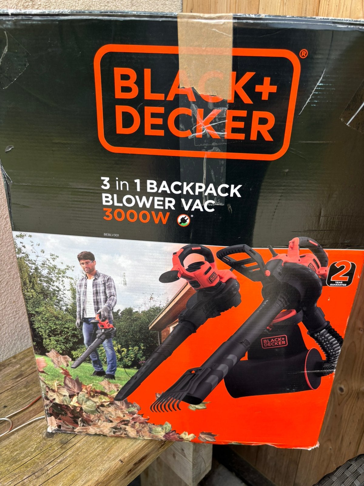 Black+decker 3in1 blower vacuum 3000w electric, Enlèvement, Comme neuf
