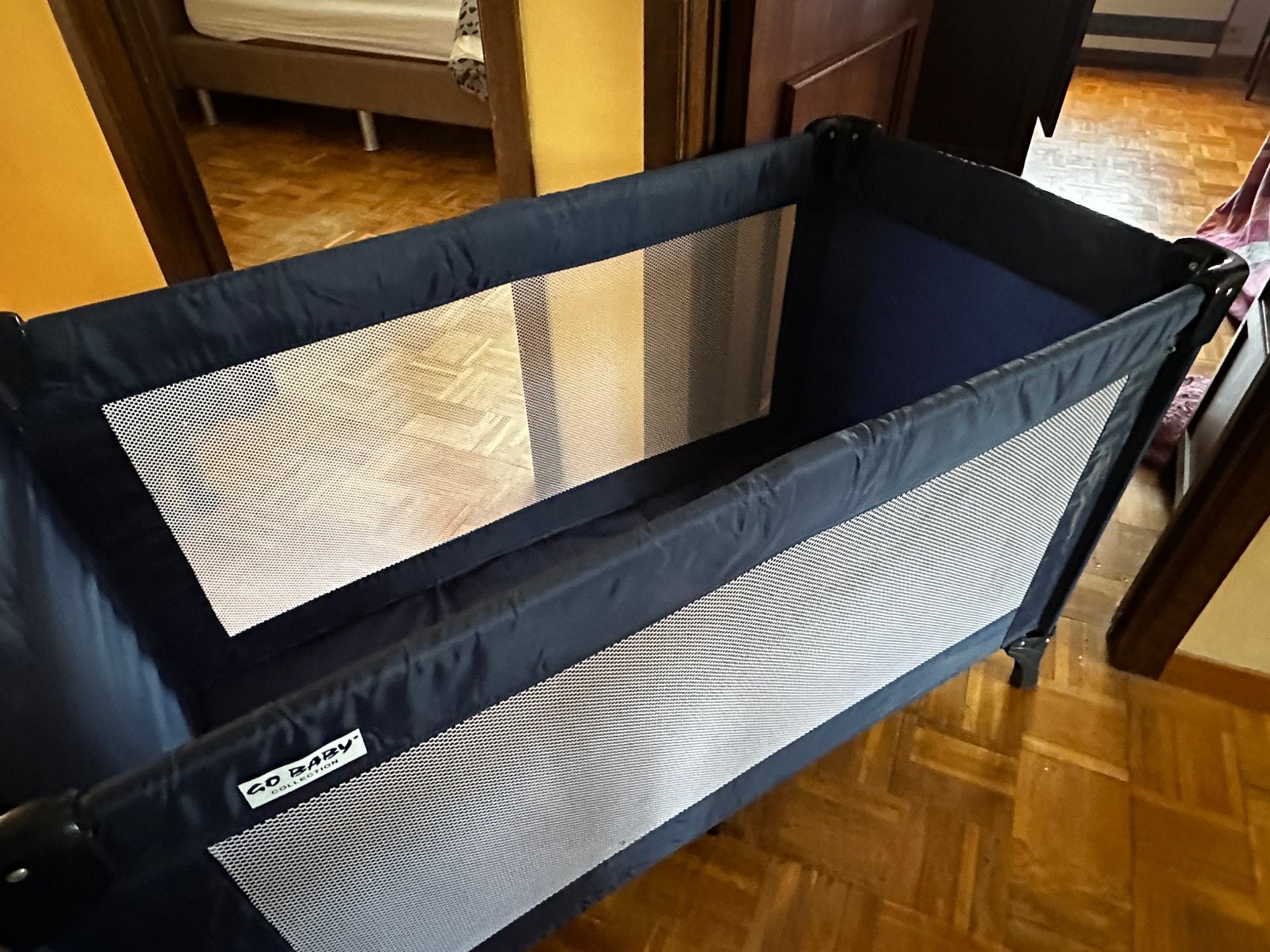 Reisbed, Kinderen en Baby's, Ophalen, Gebruikt, Minder dan 140 cm, Matras