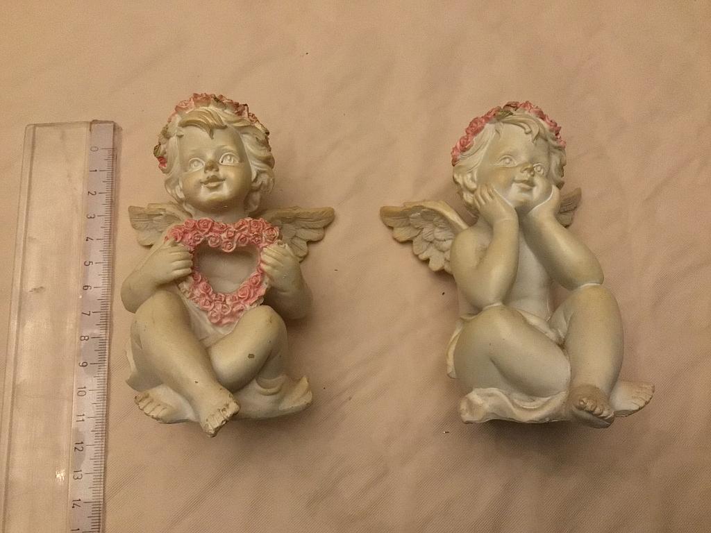2 statues d'ange ange, cadeau pour la fête des mères, Enlèvement ou Envoi